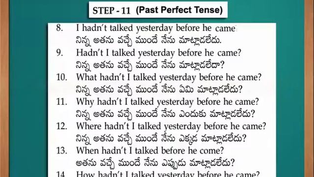 Active Voice Step 11 Past Perfect Tense смотреть онлайн