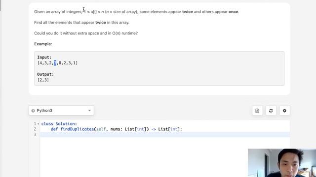 Leetcode - Find All Duplicates in an Array (Python) смотреть онлайн