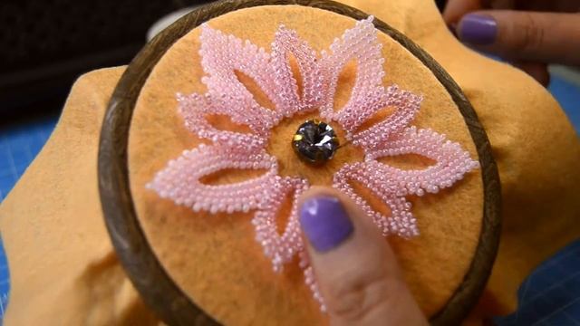 DIY Beaded Brooch | Step-by-Step Tutorial смотреть онлайн