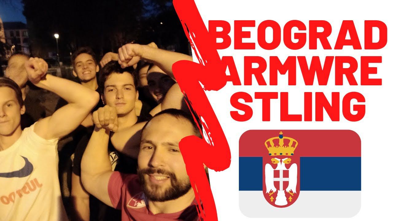 Beograd Serbia/street Armwrestling / Crvena Zvezda