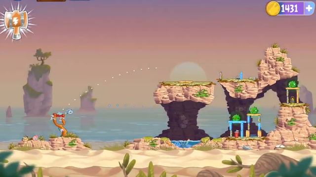 Angry Birds Stella Level 19 Episode 2 Beach Day Walkthrough смотреть онлайн