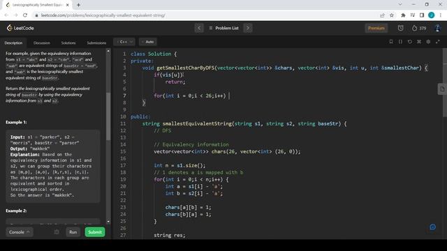 1061. Lexicographically Smallest Equivalent String | DFS | Union Find | Optimized | Clean Code смотреть онлайн