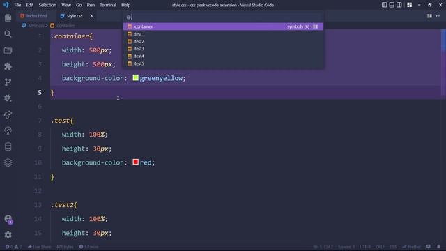 Css Peek Vscode Extension