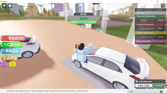 Roblox Dealership Simulator Автосалон Быстрая добыча денег смотреть онлайн