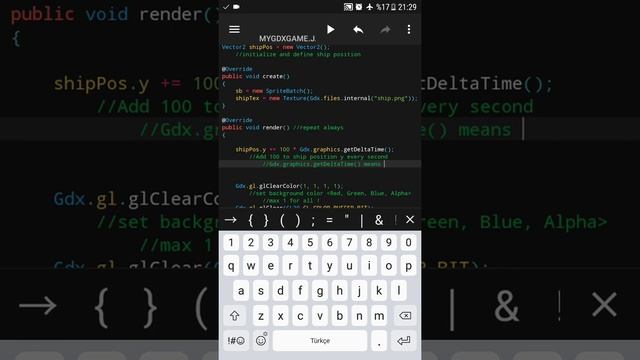 Make a game in telephone || LibGDX || AIDE смотреть онлайн