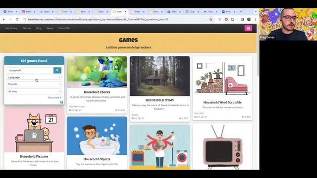 Kyle from Baamboozle shares how to play and make games for online lessons. смотреть онлайн