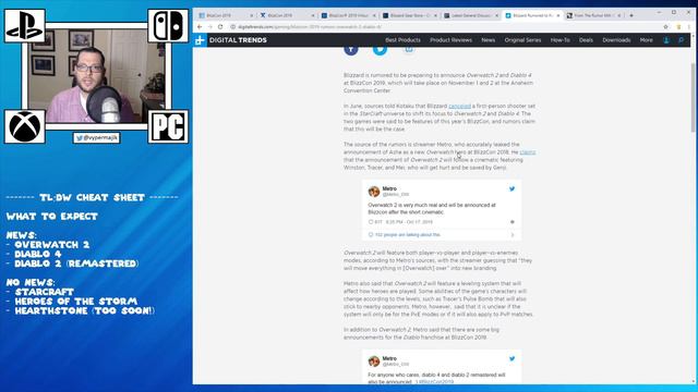 BlizzCon 2019: How to Watch, What to Expect, Rumors & Speculation смотреть онлайн