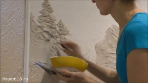 Барельеф своими руками МК ёлки горы Урок 1 | Художник Наталья Боброва