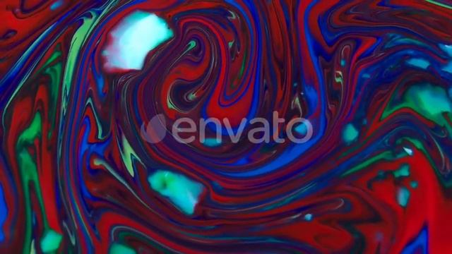 Abstract Colorful Oil And Color Mix Chemical Reaction Texture 3 | Stock Footage - Envato elements смотреть онлайн