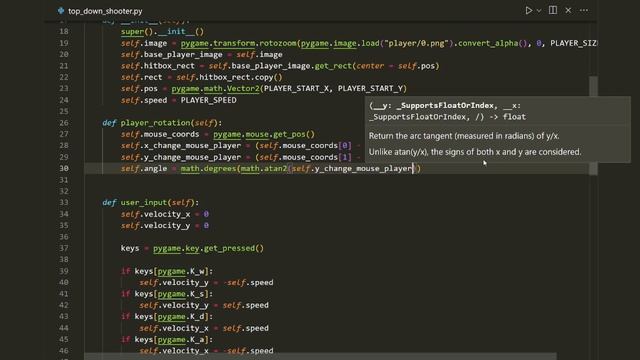 Pygame Top Down Shooter Tutorial in Python #2 – Player Rotation смотреть онлайн