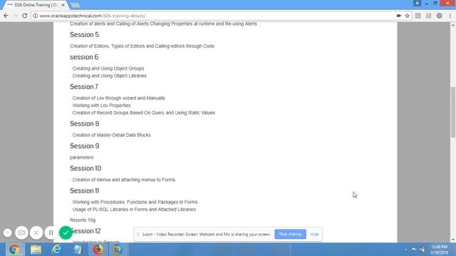 Creation of Menus and attaching menus to Forms session 10 Oracle Forms 10g Online Training Videos смотреть онлайн