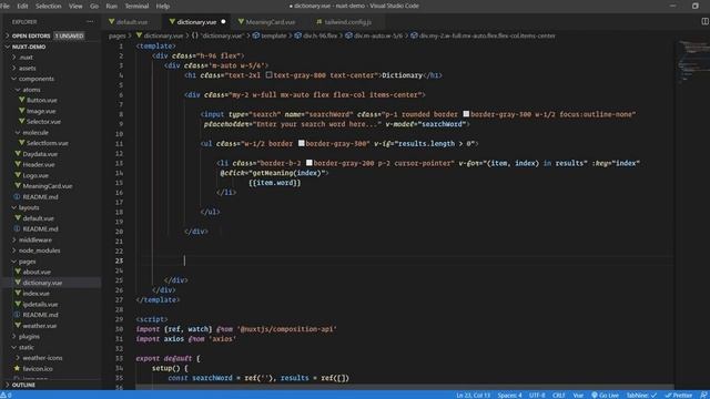 Creating dictionary with Nuxt.js | Vue 3 | Composition API смотреть онлайн