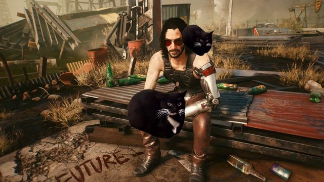Maxwell Cat dance whit CyberPunk 2077 || Maxwell Cat meme смотреть онлайн