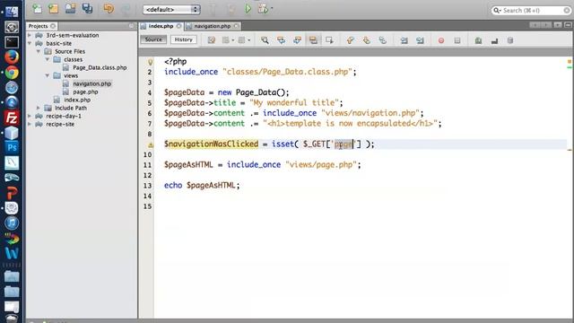 Basic PHP site - navigation, part 2 смотреть онлайн