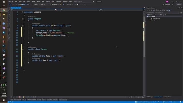 C# - Свойства с Init - 67 смотреть онлайн