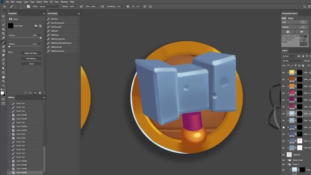Eng. Tutorial | HOW TO DRAW GAME ICONS | HUMMER смотреть онлайн
