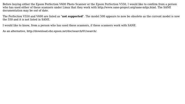 Ubuntu: Does the Epson Perfection V600 Photo Scanner or V550 Work with SANE смотреть онлайн