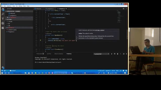 C# Lecture 8: Elevator example смотреть онлайн
