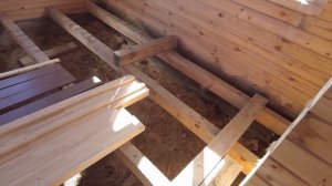 ПОЛЫ В ДЕРЕВЯННОМ ДОМЕ ИЗ БРУСА / Черновой Пол / Весна в ДЕРЕВНЕ