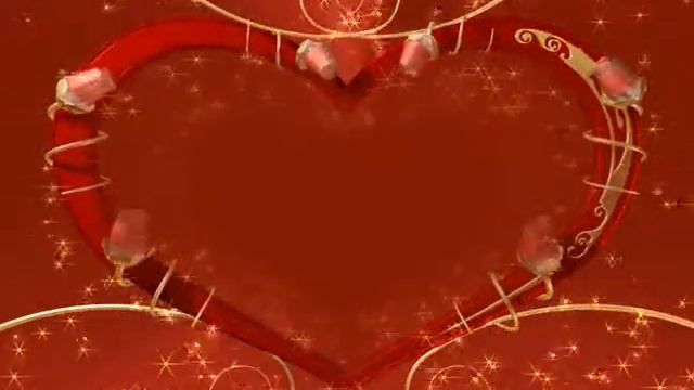 Футаж фон сердце с розами смотреть онлайн