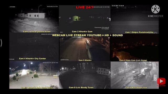 Ночная, массовая активность ОРБОВ. Онлайн камеры.