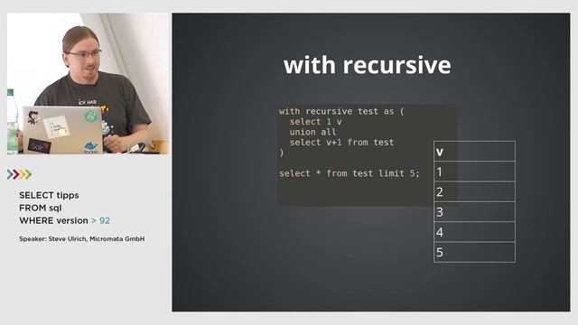 Common Table Expressions und Window Functions - TECH TALK am 06. April 2017 смотреть онлайн
