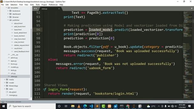 Deploy the ml Model - Book Classification Django Machine Learning смотреть онлайн