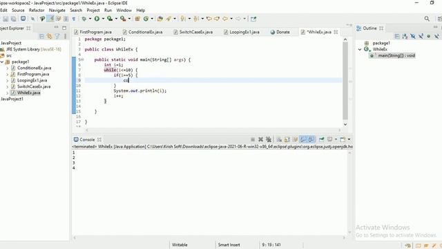 Java - Looping Statements - While, Do While, Break, Continue смотреть онлайн