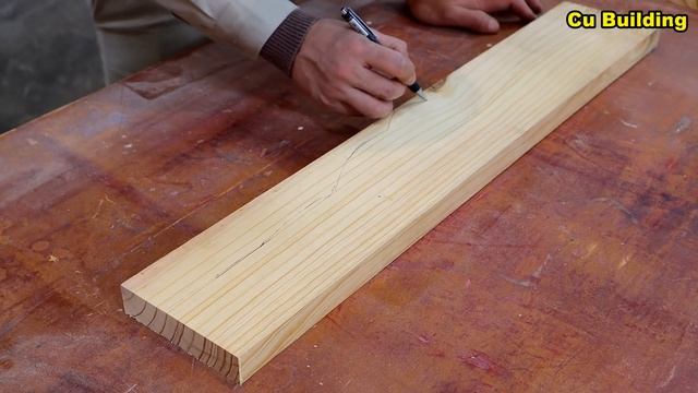 Perfect Old Wood Recycling Project Unbelievably // Make 3d Art Table With Curved And Rustic Design смотреть онлайн