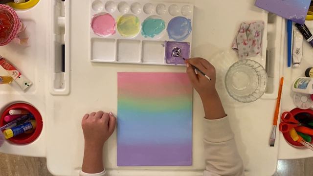 Rainbow Sky Painting