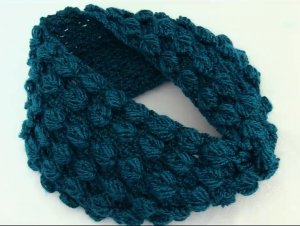 Вязание крючком: Повязка на голову. Объёмное вязание.