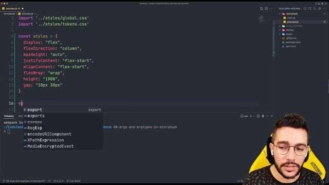 11 Global decorator in Storybook — Modern Component Library w/ React & Storybook смотреть онлайн