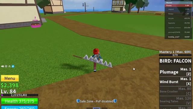Roblox-Blox fruits (I accidentally ate falcon fruit!!!!) смотреть онлайн