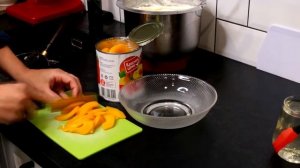 Бисквитный торт с кремом чиз и персиками. Отличный торт на праздник!!!