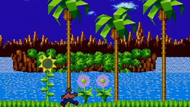 Sega Genesis Endless Runner demo SGDK смотреть онлайн
