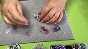 МК для начинающих делаем кисточку из бисера и шапочку 2 урок Olga Kirchgessner