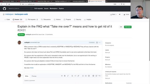 Add FAQ entry to MetaCPAN - adopt a CPAN module смотреть онлайн