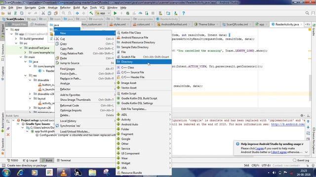How to create a QR code android app which redirects to the corresponding website after scanning смотреть онлайн