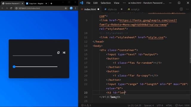 Random Password Generator Javascript | With Copy To Clipboard смотреть онлайн