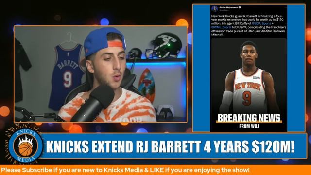 BREAKING: RJ BARRETT SIGNS A 4 YEAR $120M EXTENTION WITH THE NEW YORK KNICKS смотреть онлайн