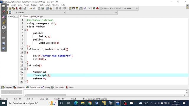 Practical-9 | OOP 22316 | Program to implement Inline Function | MSBTE смотреть онлайн