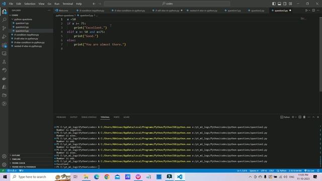Python decision control question 3 Solution | #pythontutorial смотреть онлайн