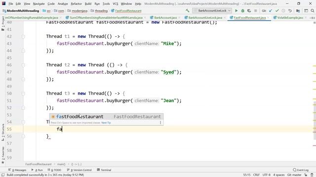Java example of method synchronization смотреть онлайн