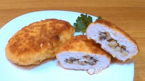 Любимые КУРИНЫЕ БИТОЧКИ с ГРИБАМИ. Готовим мясные зразы.