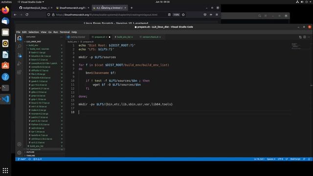 Linux Distribution From Scratch - Build Env P1 смотреть онлайн