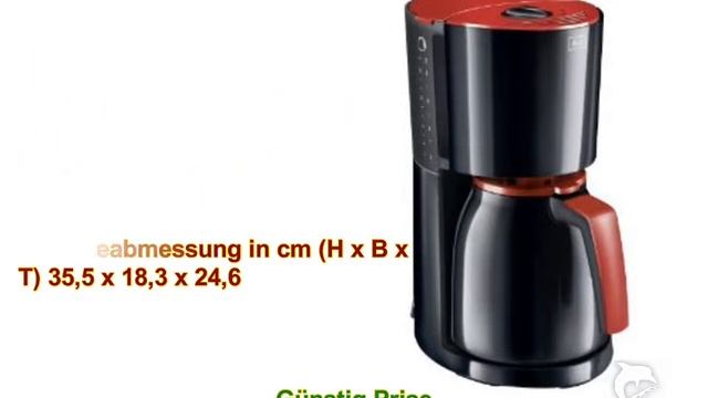 Melitta Typ 100208 Kaffeeautomat Enjoy Therm rot-schwarz смотреть онлайн