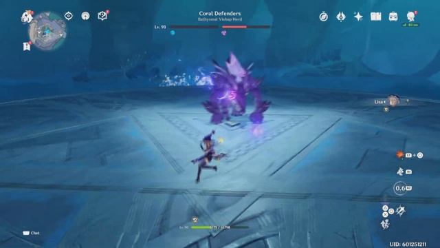 C5 Lisa Solos World Boss Coral Defenders No Damage Taken | Genshin Impact ? смотреть онлайн