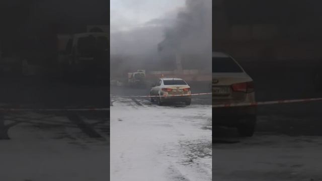 Пожар в бизнес парке Румянцево