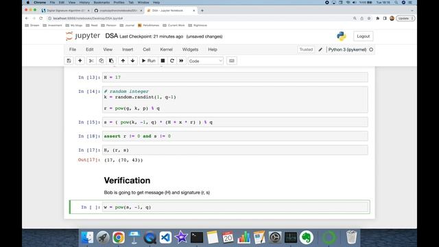 Digital Signature Algorithm (DSA) In Python From Scratch смотреть онлайн