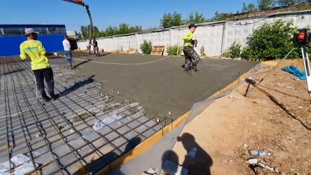 Изготовление бетонного основания цеха 720м2 лстк смотреть онлайн